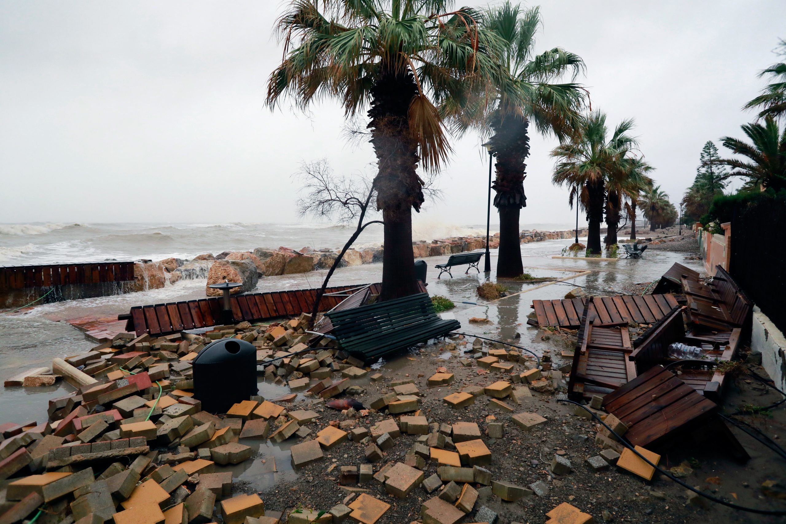 Efecto de los temporales en la costa Mediterránea española
